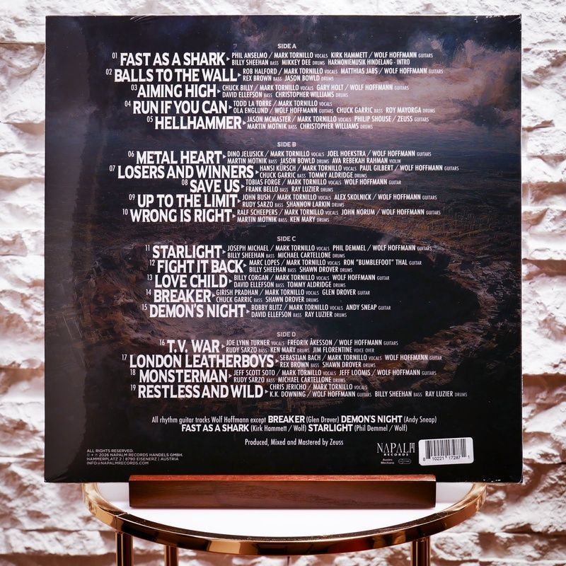 Вінілова платівка Accept &ndash; Teutonic Titans 1976-2026 (2LP, Limited Edition, Gatefold, Turquoise Vinyl) 810221172871 фото