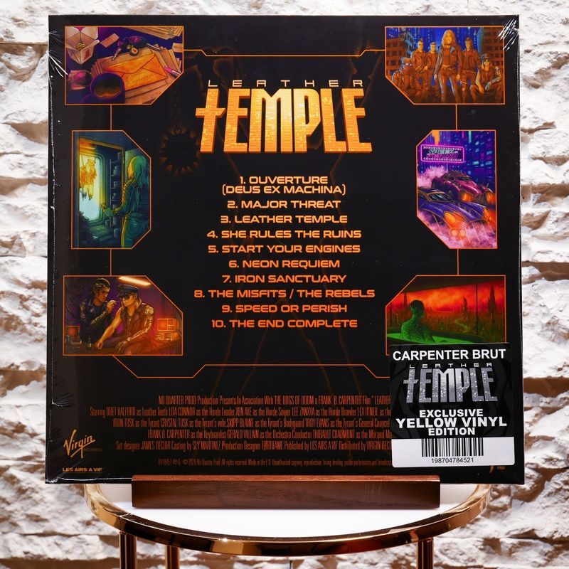 Виниловая пластинка Carpenter Brut &ndash; Leather Temple (LP, Indie Exclusive, Yellow Vinyl) 198704784521 фото