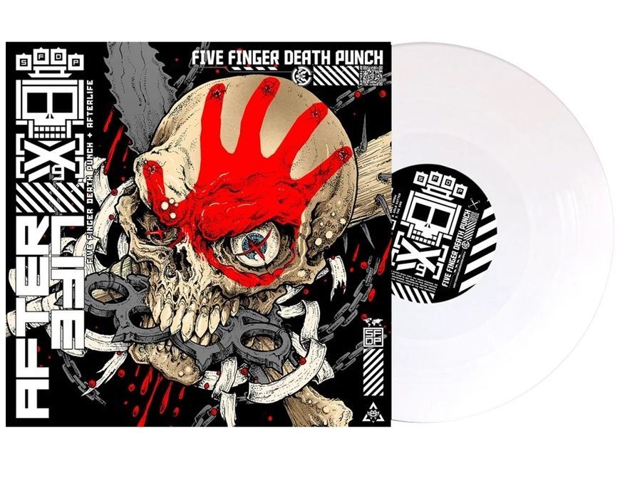 Виниловая пластинка Five Finger Death Punch &ndash; AfterLife (LP, Album, Gatefold, 45 RPM, White Vinyl) 846070012310 фото