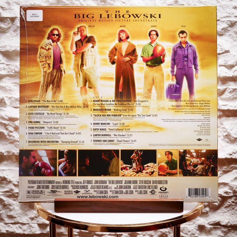 Виниловая пластинка The Big Lebowski - Original Soundtrack (LP, Compilation, Limited Edition, Gold Vinyl) 602488534956 фото