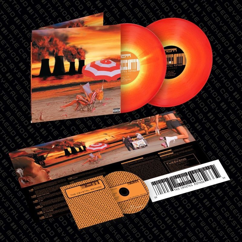 Виниловая пластинка The Crystal Method &ndash; Tweekend (2LP, CD, IVC Limited Edition, Orange Nuclear Fusion Vinyl) 881061033394 фото