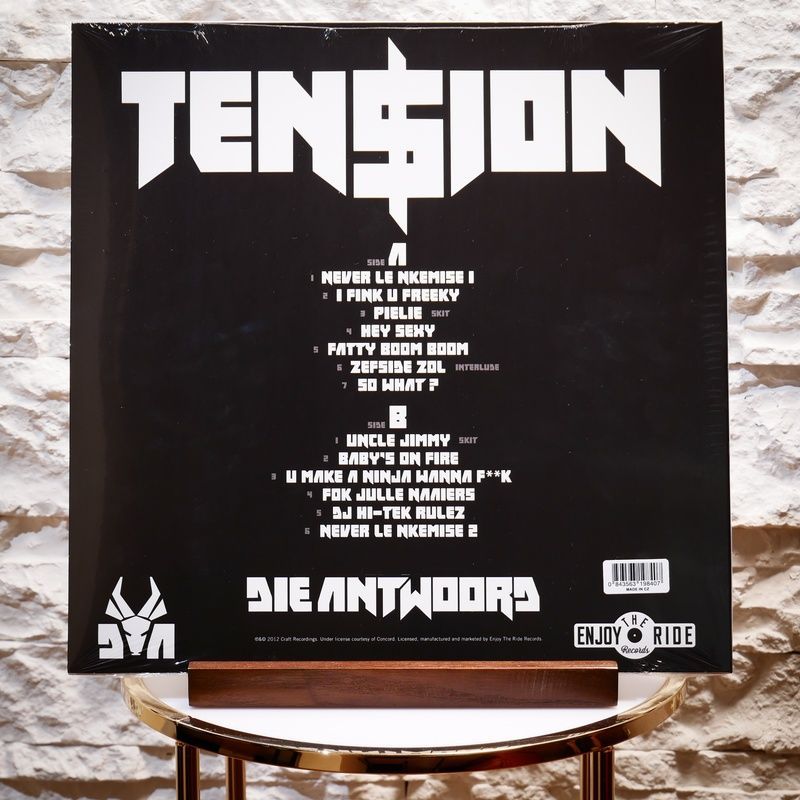 Виниловая пластинка Die Antwoord &ndash; Ten$ion (LP, Limited Edition, Black & White Splatter Vinyl) 843563198407 фото