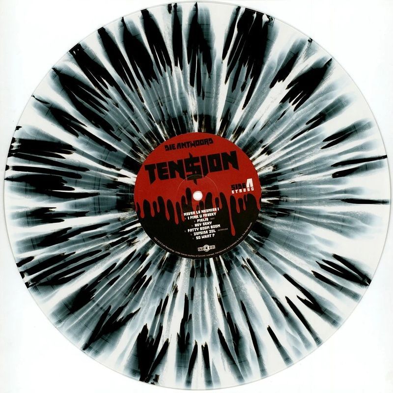 Виниловая пластинка Die Antwoord &ndash; Ten$ion (LP, Limited Edition, Black & White Splatter Vinyl) 843563198407 фото
