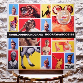 Вінілова платівка Bloodhound Gang &ndash; Hooray For Boobies (2LP, 20th Anniversary, Gatefold, Blue & Yellow Splatter Vinyl) 602488515382 фото