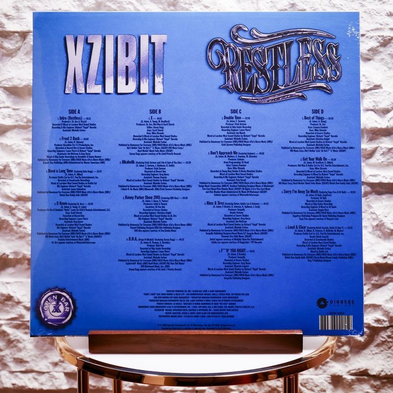 Виниловая пластинка Xzibit &ndash; Restless (2LP, Record Store Day, Remastered, Blue Marbled Vinyl) 3760396029159 фото