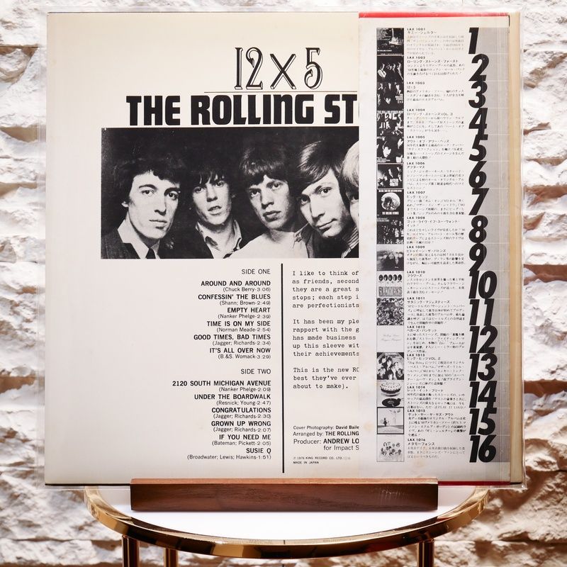 Виниловая пластинка The Rolling Stones &ndash; 12 X 5 (Japan, LP, Obi, Album, Vinyl) LAX1003 фото