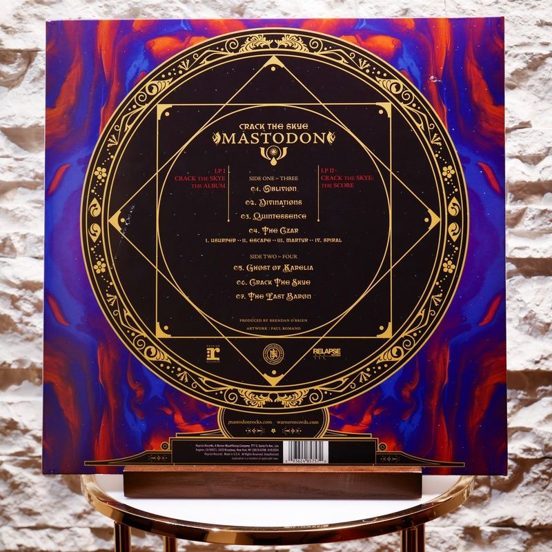 Вінілова платівка Mastodon &ndash; Crack The Skye (2LP, 15th Anniversary, Remastered, Gatefold, Blue Vinyl) 093624857570 фото