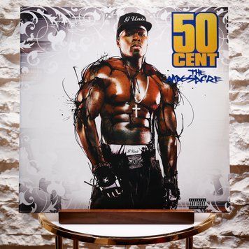Вінілова платівка 50 Cent &ndash; The Massacre (2LP, 20th Anniversary, Gatefold, Blue Marble Vinyl) 602478914300 фото