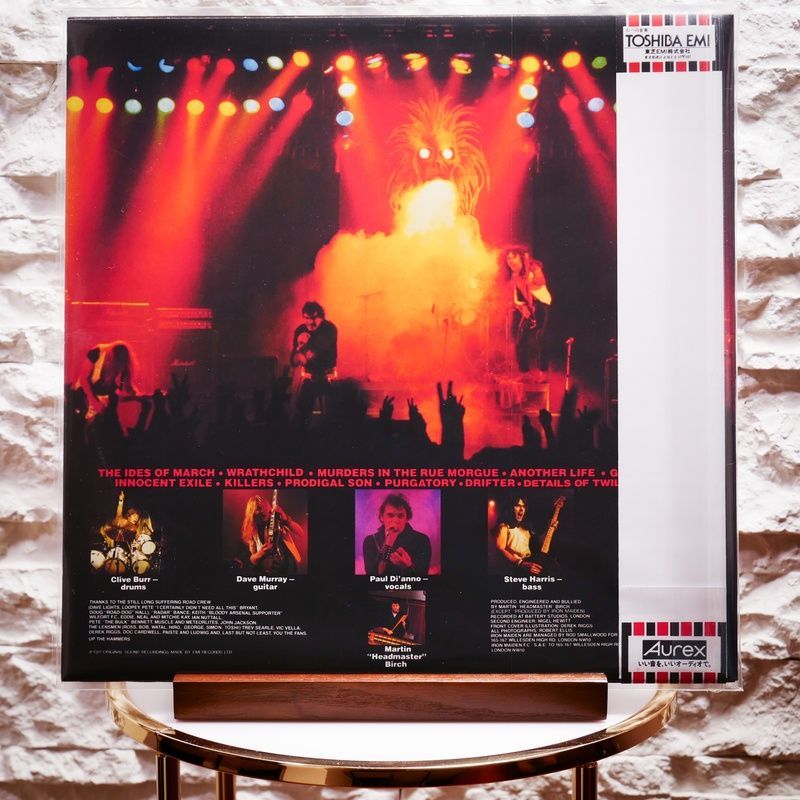 Виниловая пластинка Iron Maiden &ndash; Killers (Japan, LP, Obi, Album, Vinyl) EMS91016 фото