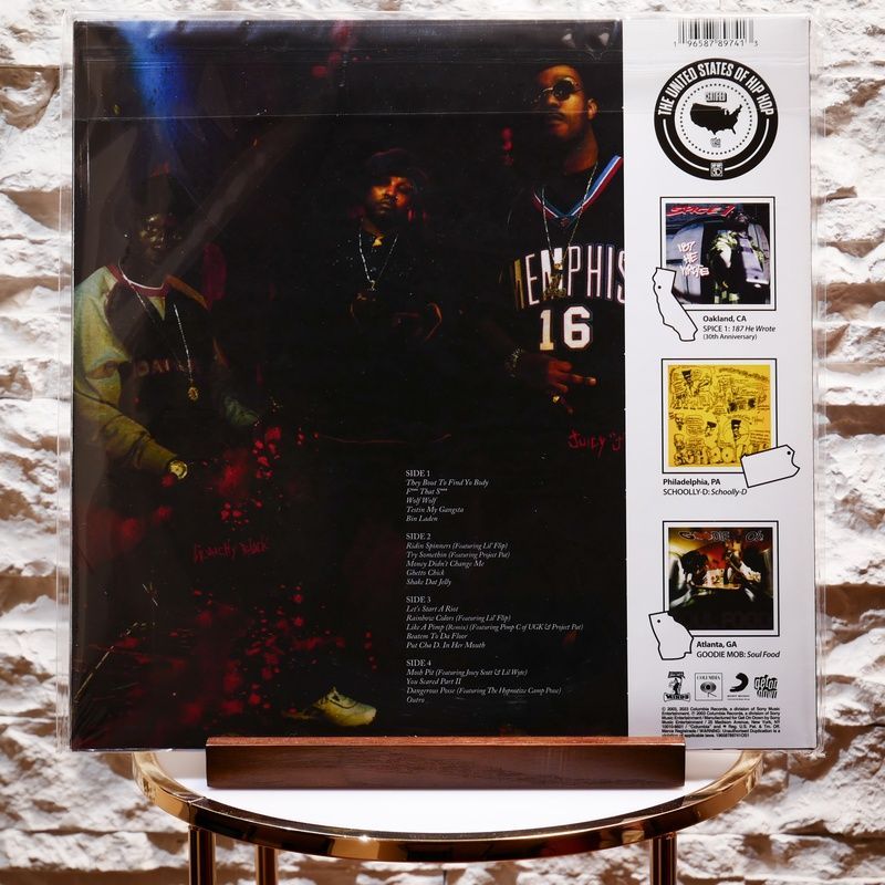 Виниловая пластинка Three 6 Mafia &ndash; Da Unbreakables (2LP, Album, Limited Edition, Gatefold, Blue & Black Marble Vinyl) 196587897413 фото